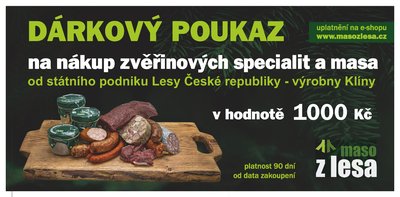 Dárkový poukaz 1000 Kč